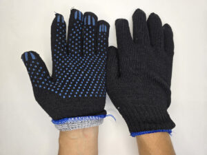 Перчатки х/б «Зима» 7 класс двойная с ПВХ