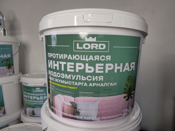 Водоэмульсионная краска интерьерная LORD 24 кг — изображение 2