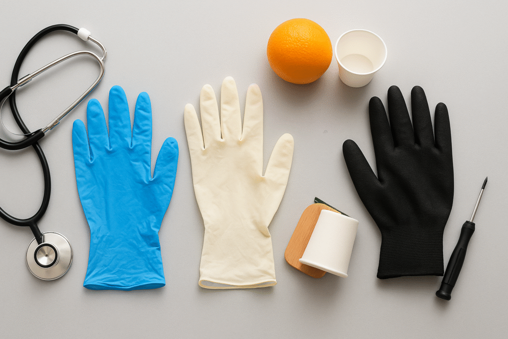 Сравнение: нитриловые vs латексные vs полиуретановые перчатки — где какие эффективнее
